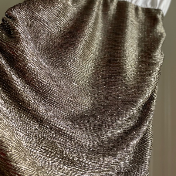 Porridge Crew-Neck Metallic Twofer Mini Dress - Picture 6 of 11